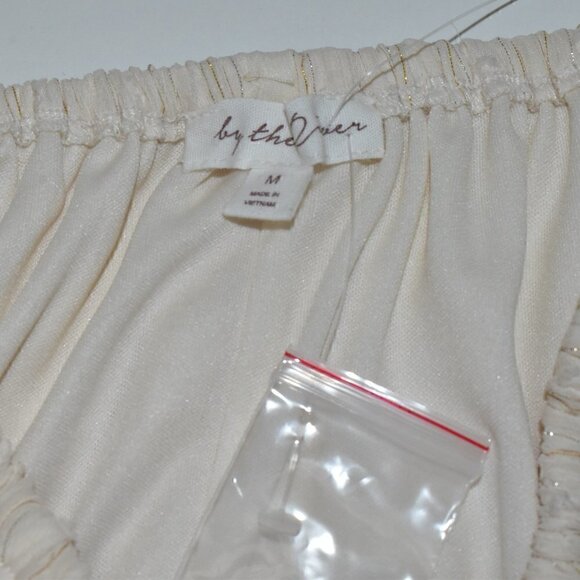 By The River Swiss Dot Boho Summer Crop Top Size L NWOT - Picture 3 of 11